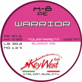 Key West Warrior Tournament Super PE #1.5 0.20mm 150mt X-8 Pink
